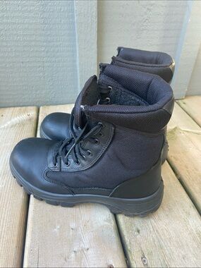 JB Goodhue steel toe work boots black